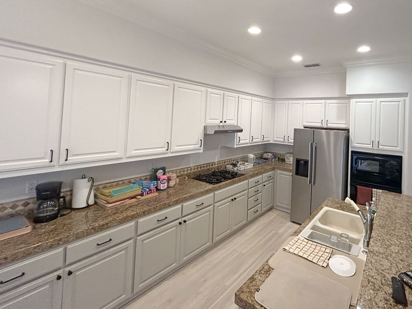 Kitchen cabinets after painting